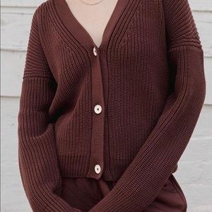 Tradlands Shelter Cardigan, Earth size 4X